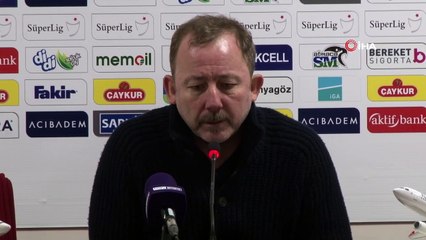 Sergen Yalçın: “Bugün kazanmak çok önemliydi”