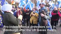 Calls for Scottish independence at Edinburgh Brexit protest