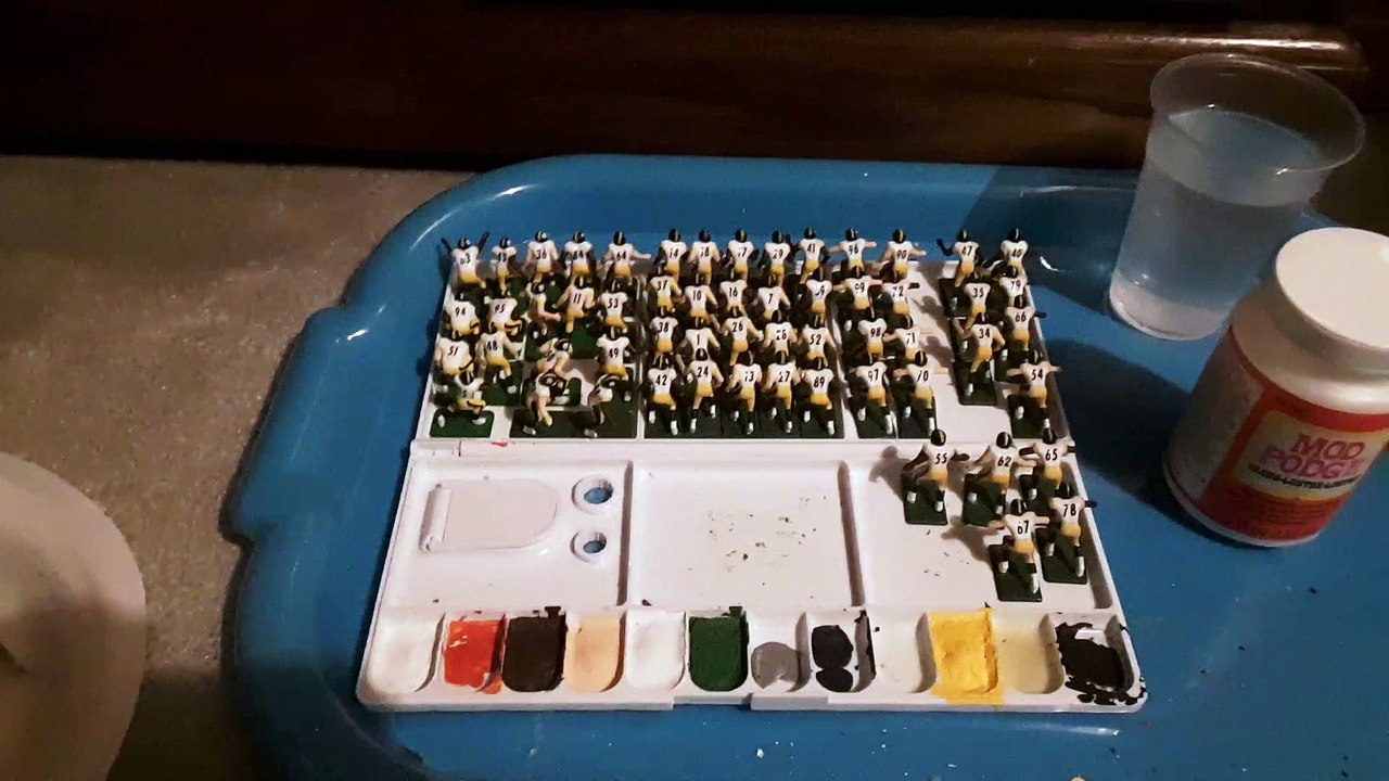 On Painting, Detailing, and Customizing Electric Football Figures