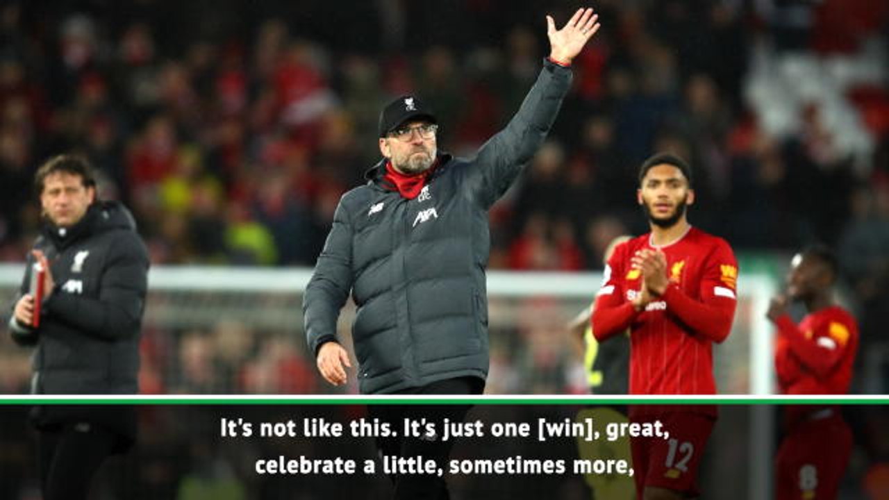 Klopp has 'never seen' consistency like Liverpool's