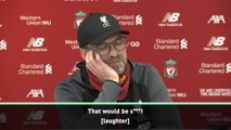 That would be s***! - Klopp corrects journalist's stat gaffe