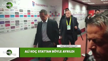 Ali Koç stattan böyle ayrıldı