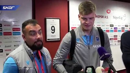 Sörloth: "İlk yarı bir savaş halinde geçti"