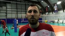 Maxime Mourier après la victoire de Martigues Volley contre Mende