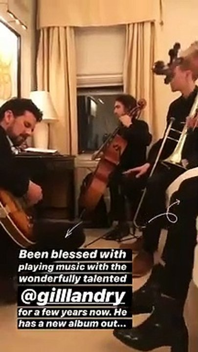 Dianna  Agron also posted this #tbt video with @gilllandry to celebrate his album release