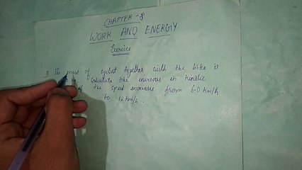 HC Verma chapter 8 work and energy question 1 solution.