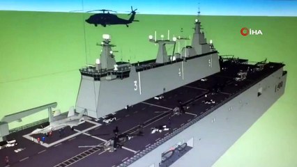 Türkiye’nin ilk yerli savaş uçak gemisi liman test hazırlıkları için cepe alındı