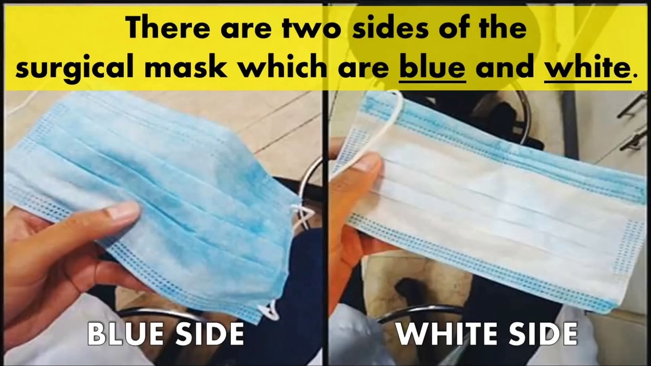 Correct Way to Wear a Face Mask_Blue and White 2020 video Dailymotion