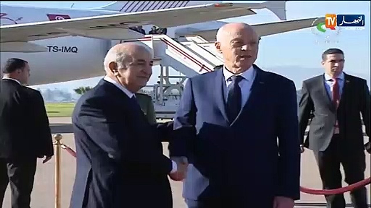 رئيس الجمهورية عبد المجيد تبون يستقبل الرئيس التونسي قيس السعيد