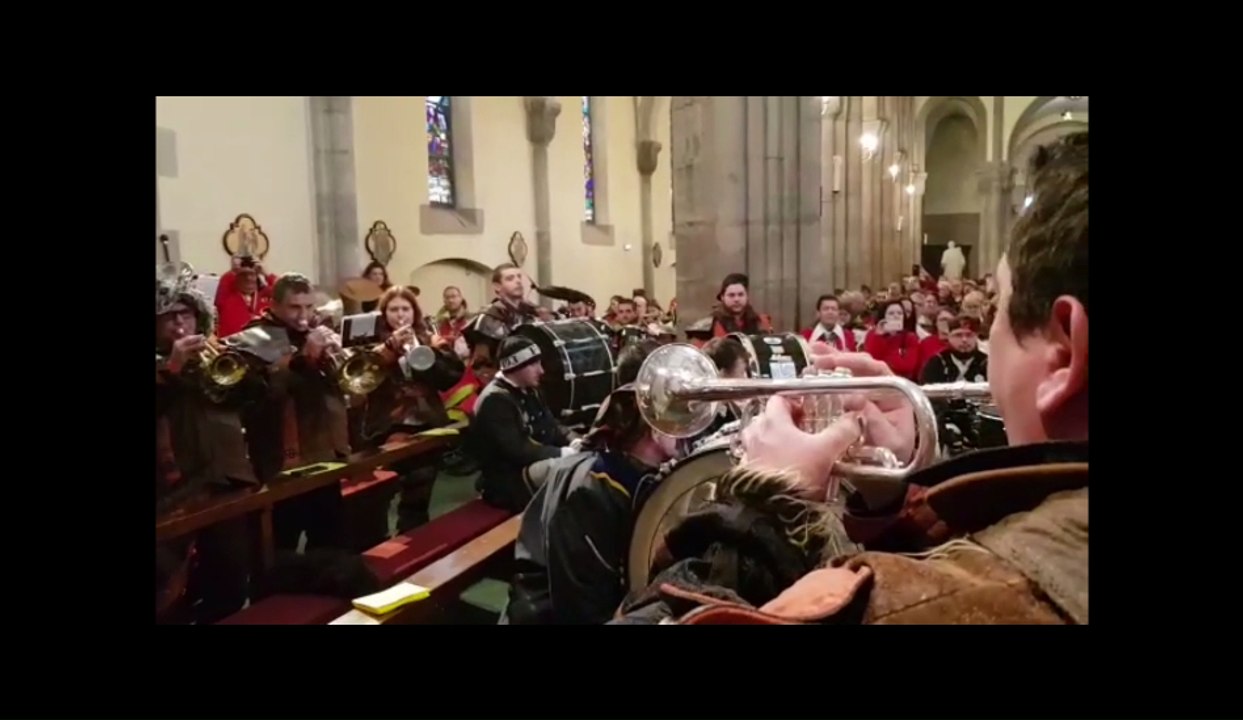 Zillisheim : quand la Guggamusik s'invite à la messe dominicale
