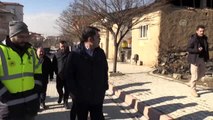 Bakan Kurum, deprem bölgesinde incelemelerde bulundu (1)