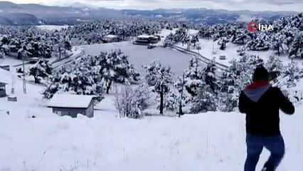 GÖLET DONDU KARTPOSTALLIK GÖRÜNTÜLER OLUŞTU