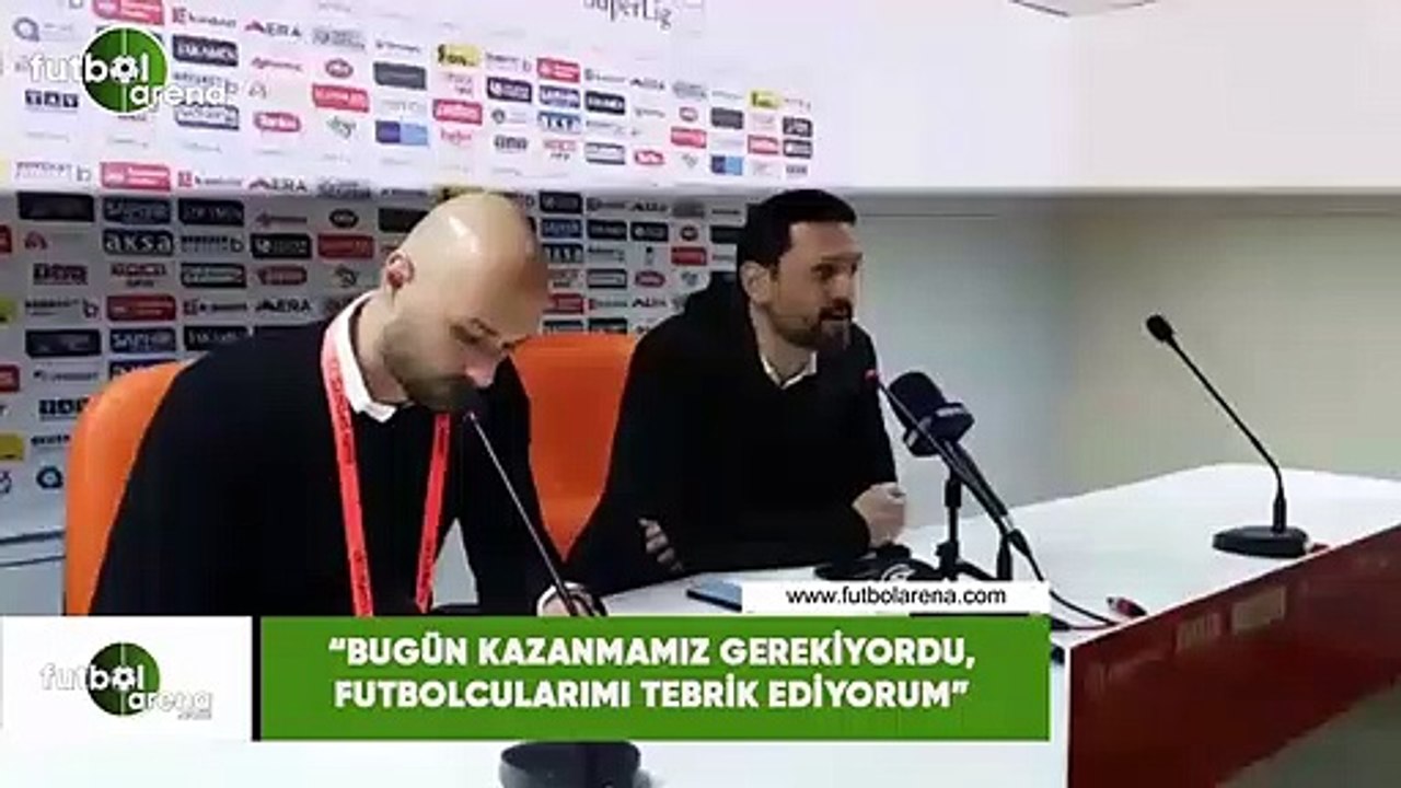 Erol Bulut: "Bugün kazanmamız gerekiyordu, futbolcularımı tebrik ediyorum"