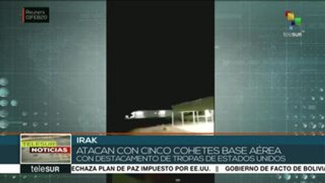 Irak: atacan base aérea con tropas de Estados Unidos