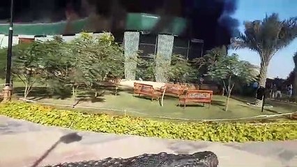 fire errupted at bahria zoo