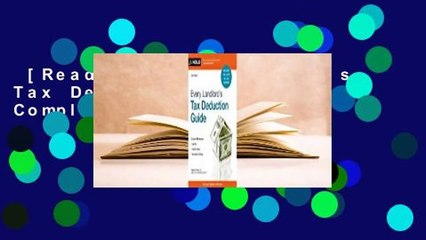 [Read] Every Landlord's Tax Deduction Guide Complete