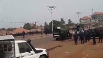 Affrontements  entre manifestants et forces de l'ordre à Wanindara