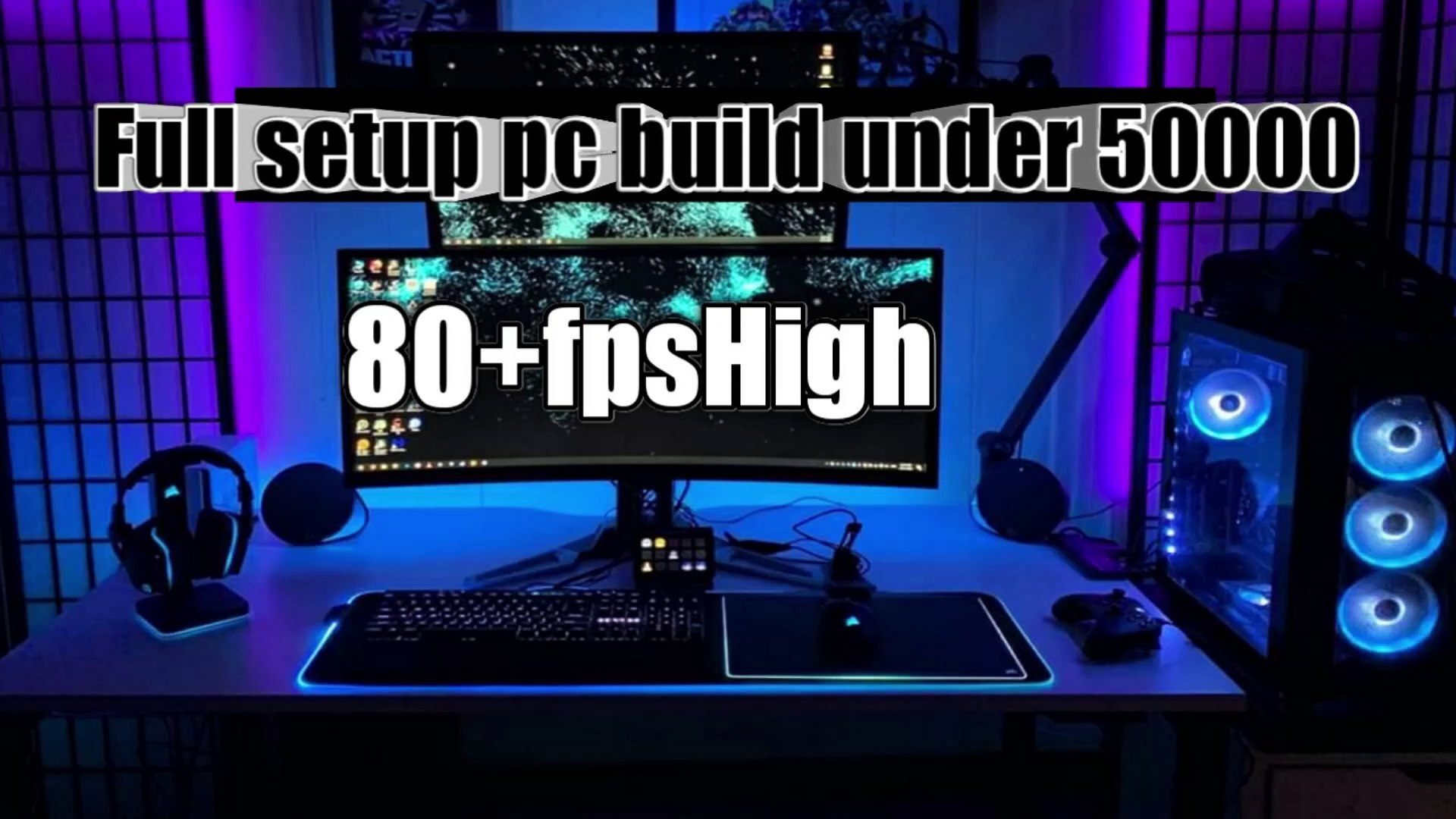 ⁣50000 full setup pc build for gaming streaming and video editing / pc build under 50000 / geaming pc