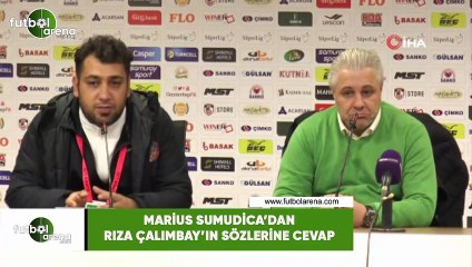 Marius Sumudica'dan Rıza Çalımbay'ın sözlerine cevap