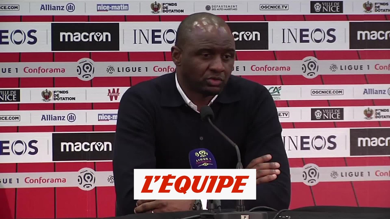 Vieira «On a montré beaucoup de caractère» - Foot - L1 - Nice