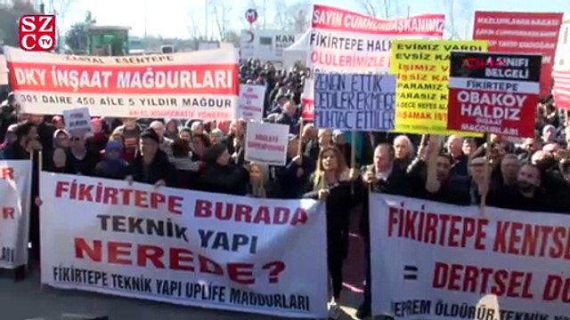 Kadıköy'de kentsel dönüşüm mağdurlarından eylem