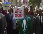 Pastor Adeboye leads procession to end spate of insecurity and killings in Nigeria