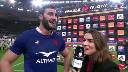 La réaction de Charles Ollivon suite à la victoire face à l'Angleterre