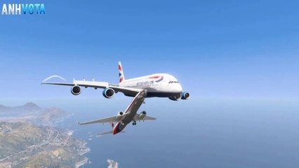 A  380 - colides  with  Boeing  737 - Mid air  during  emergency  landing