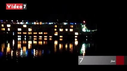 تعطل محرك باخرة نيلية بمدينة إسنا وتدخل المسطحات للإصلاح وتسيير الرحلة