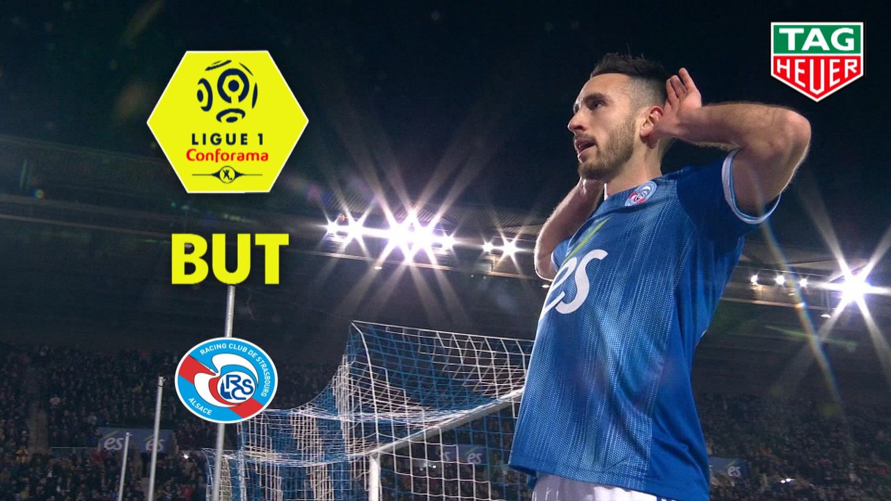 But Adrien THOMASSON (12ème) / RC Strasbourg Alsace - LOSC - (1-2) - (RCSA-LOSC) / 2019-20