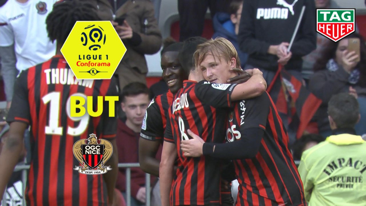 But Kasper DOLBERG (63ème) / OGC Nice - Olympique Lyonnais - (2-1) - (OGCN-OL) / 2019-20