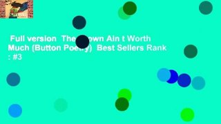 Full version  The Crown Ain t Worth Much (Button Poetry)  Best Sellers Rank : #3