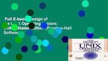 Full E-book  Design of the UNIX Operating System: United States Edition (Prentice-Hall Software