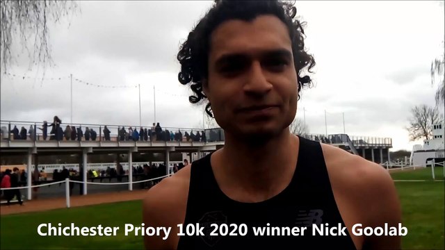 Chichester Priory 10k 2020 winner Nick Goolab