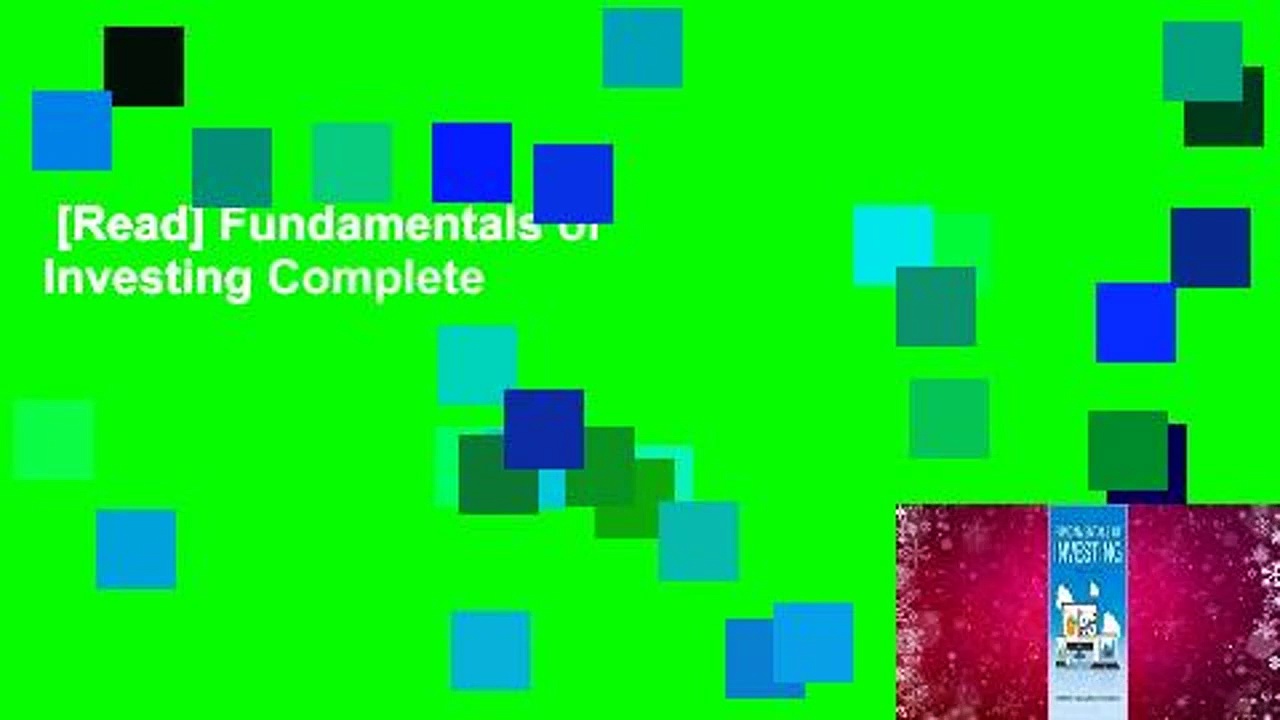 [Read] Fundamentals of Investing Complete