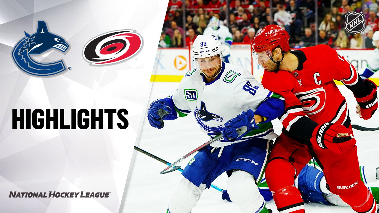 NHL Highlights | Canucks @ Hurricanes 2/02/20