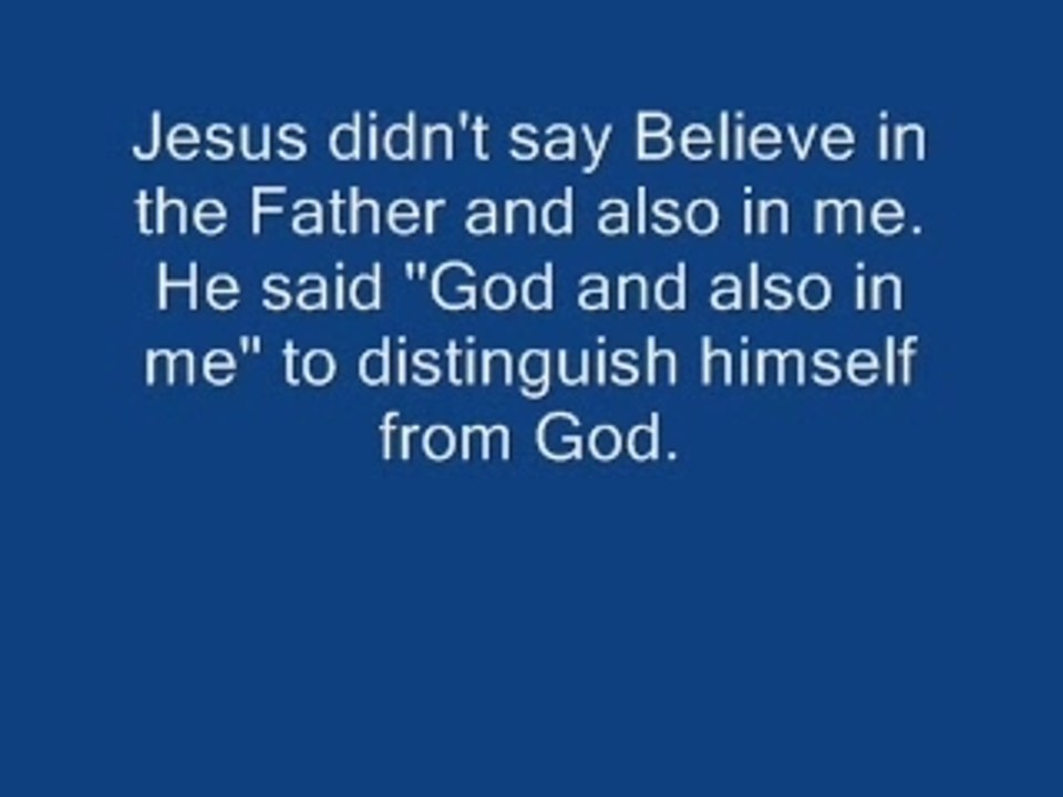 Jesus is NOT God
