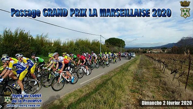 Passage à Trets du Grand prix cycliste LA MARSEILLAISE 2FEV2020