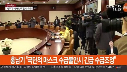 홍남기 "극단적 마스크 수급불안시 긴급 수급조정"