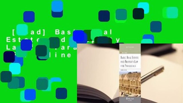 [Read] Basic Real Estate and Property Law for Paralegals For Online