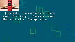 [Read] Insurance Law and Policy: Cases and Materials Complete