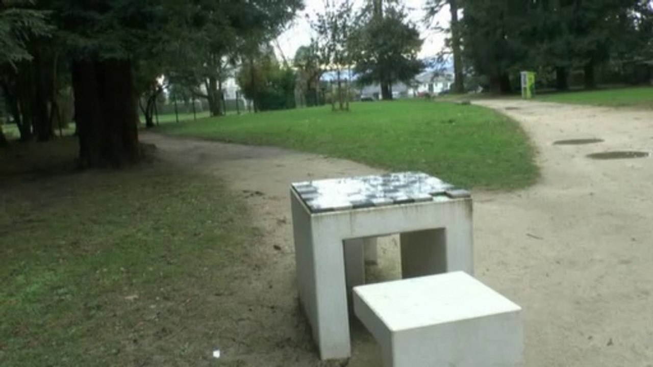 LES SCOOPS DE MICHOU W-D.D. - 18 JANVIER 2020 - PAU - DÉGRADATION DE LA TABLE D'ÉCHECS DU SQUARE BESSON