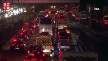 Yarı yıl tatili sonrası İstanbul'da trafik yoğunluğu
