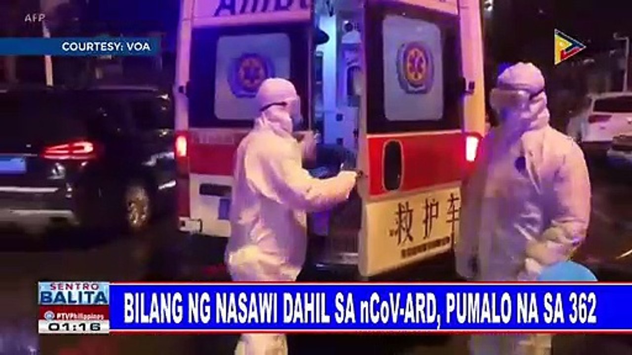 Bilang ng nasawi dahil sa nCoV-ARD, pumalo na sa 362