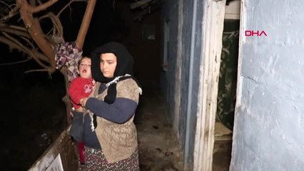 Antalya kapısız evde yaşayan ailenin 'akrep' korkusu