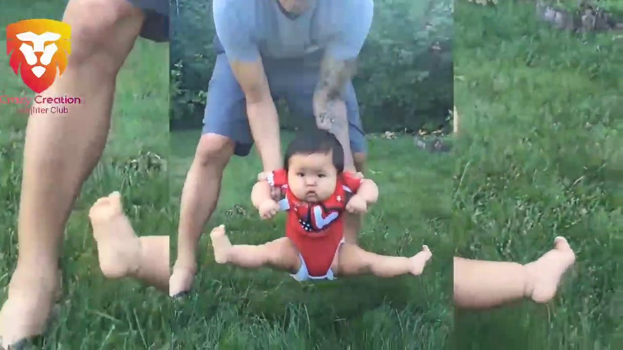 Funny Babies Scared of Grass Compilation