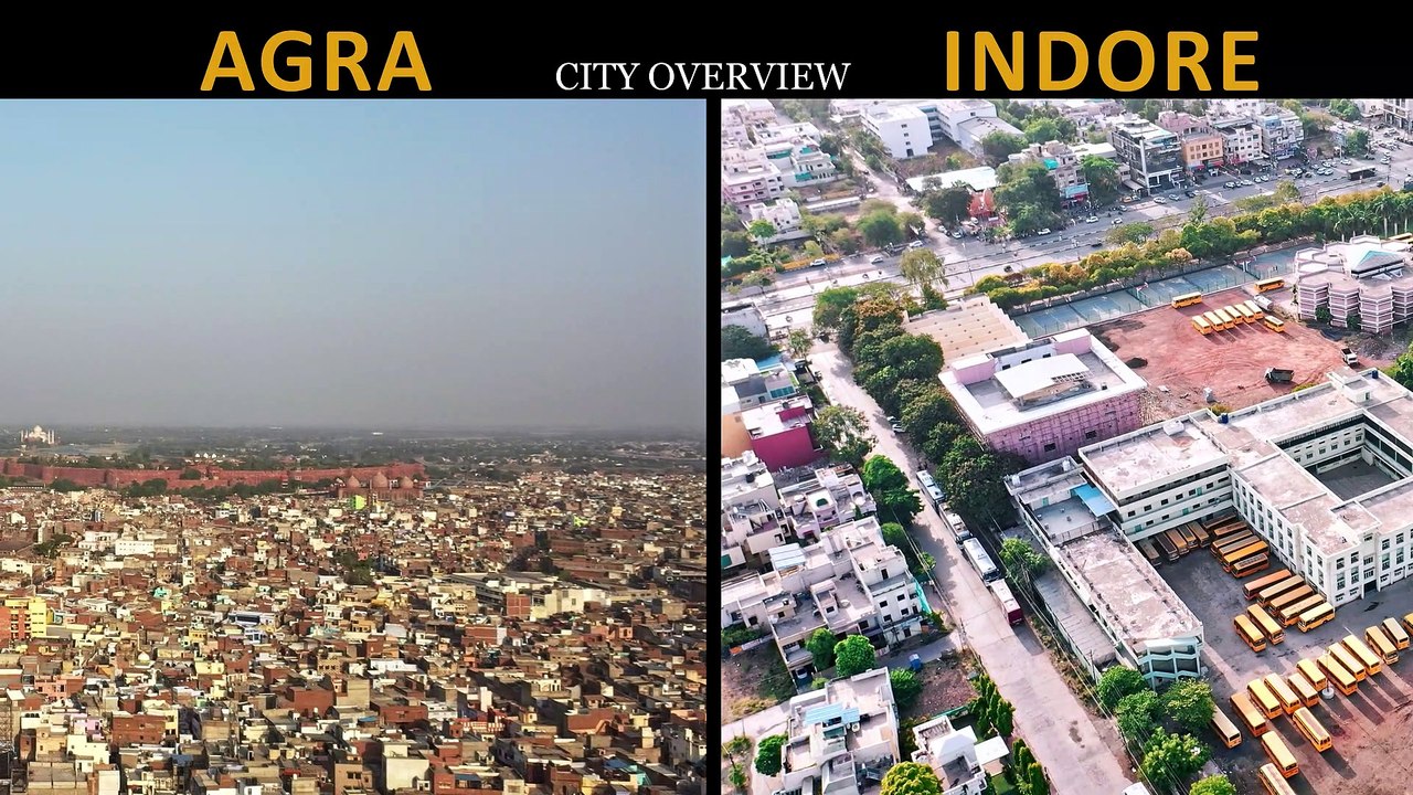 I flew drone over Indore & Agra..