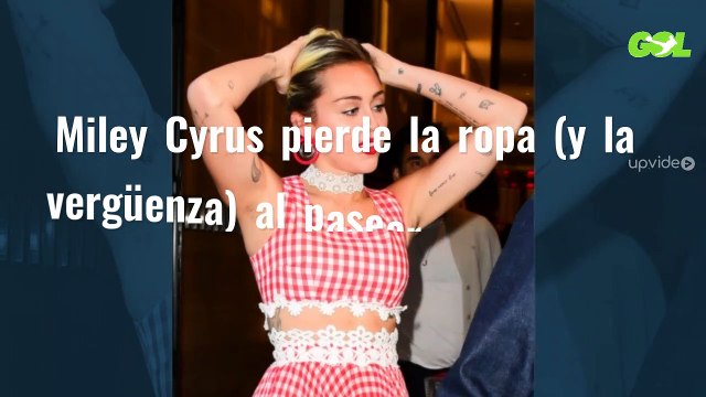 Miley Cyrus pierde la ropa (y la vergüenza) al pasearse así en un carrito de golf