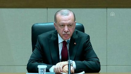 Cumhurbaşkanı Erdoğan: "Metinde, Filistin tarafı şeklindeki ifadelerin hepsi birer aldatmacadır"