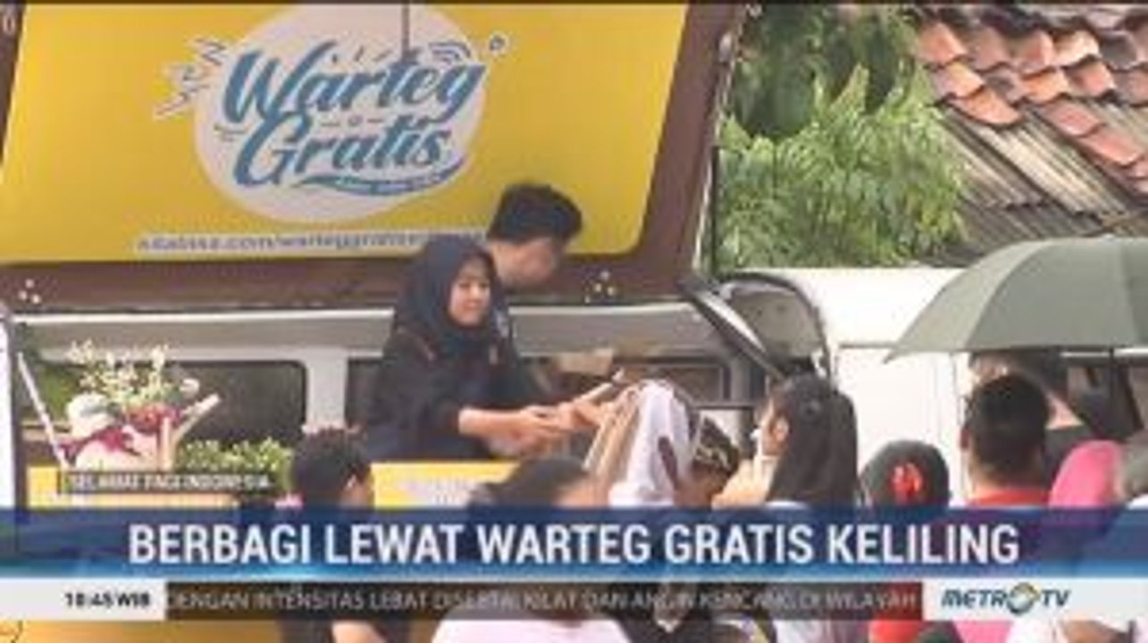 Youtuber Edho Zell Buka Warteg Gratis Keliling